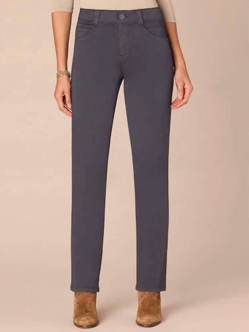 NEW DEMOCRACY straight leg colored jeans in pewter